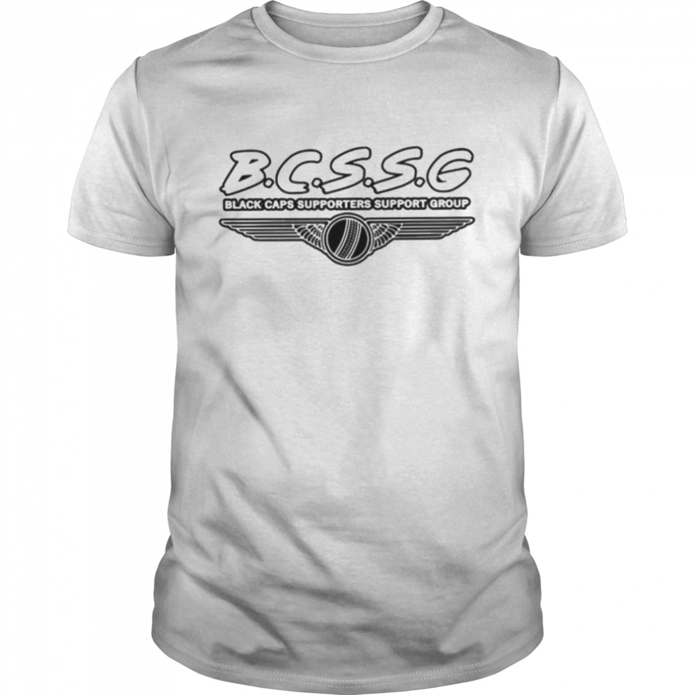 Black caps suppporter support group shirt