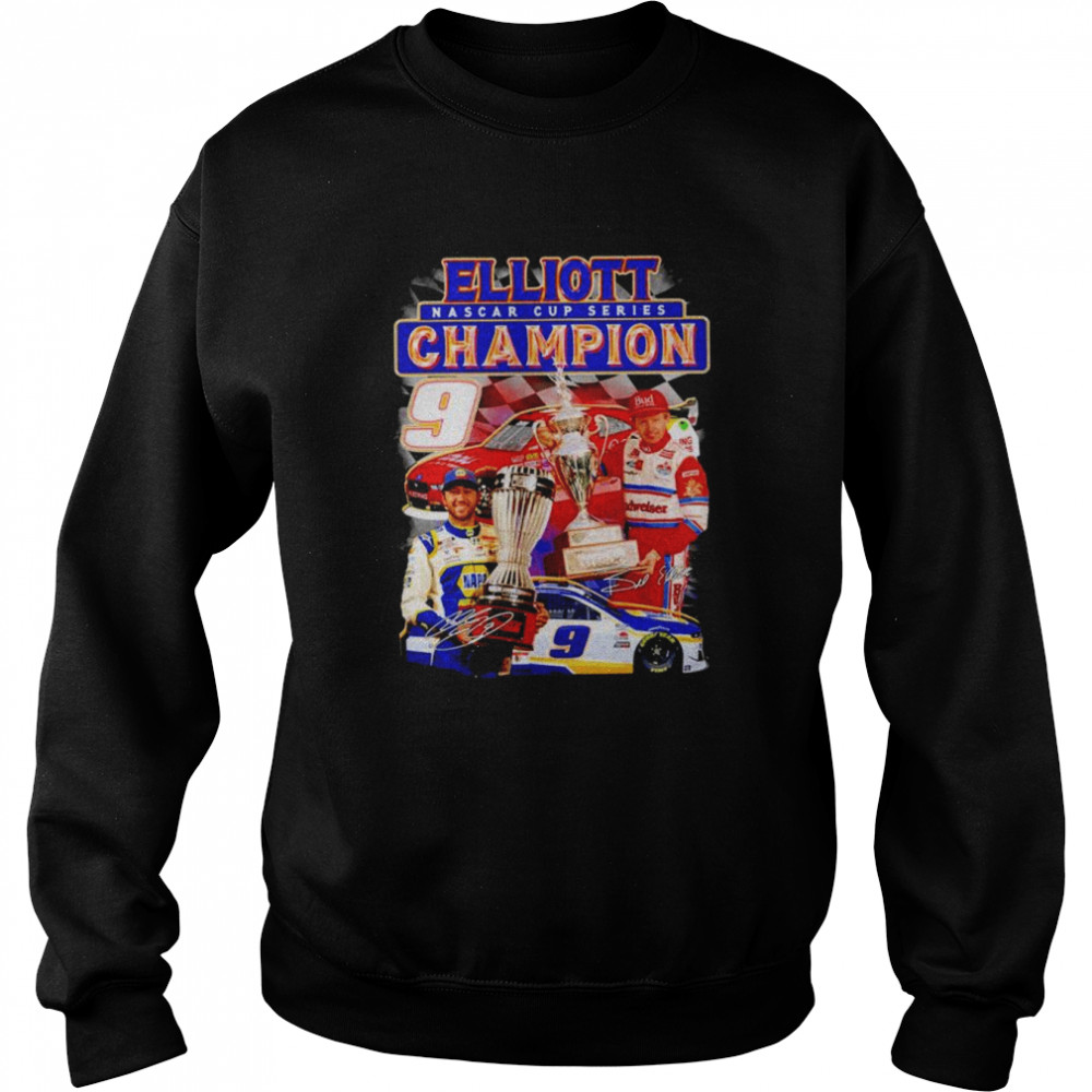 Chase Elliott And Bill Elliott Nascar Cup Series Champion Signatures Shirt Unisex Sweatshirt