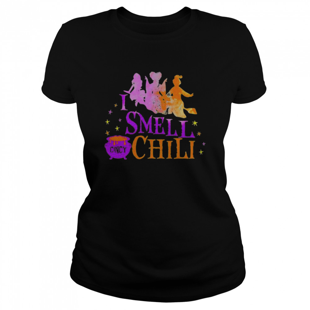 Cincinnati Hocus Pocus I Smell Chili Halloween Shirt Classic Womens T Shirt