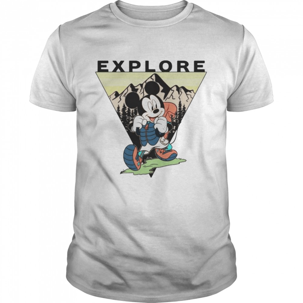 Disney Mickey Mouse explore portrait shirt