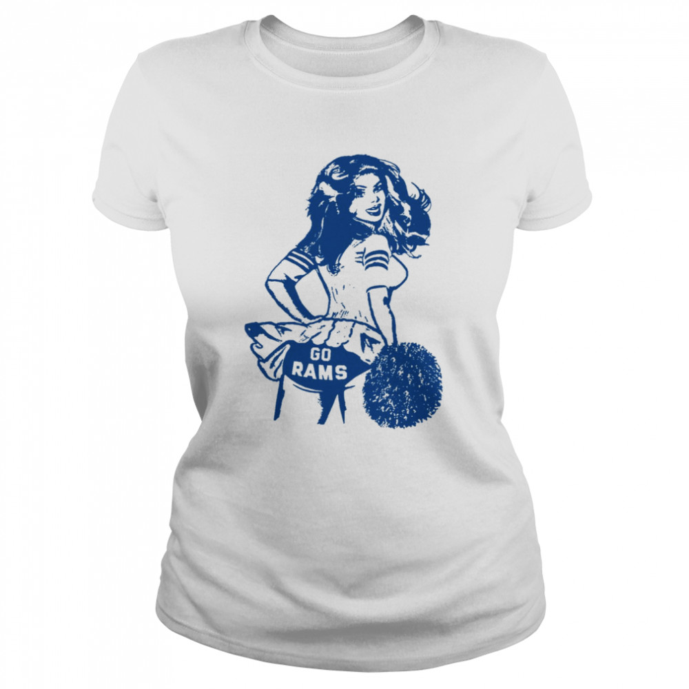 Go Rams Vintage Football Los Angeles T Classic Womens T Shirt