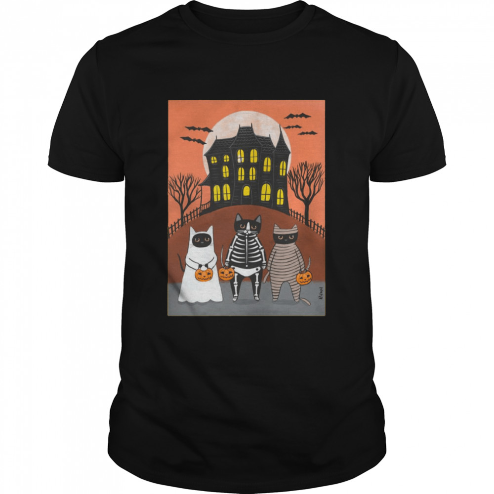 Halloween Trick Or Treat Cats shirt