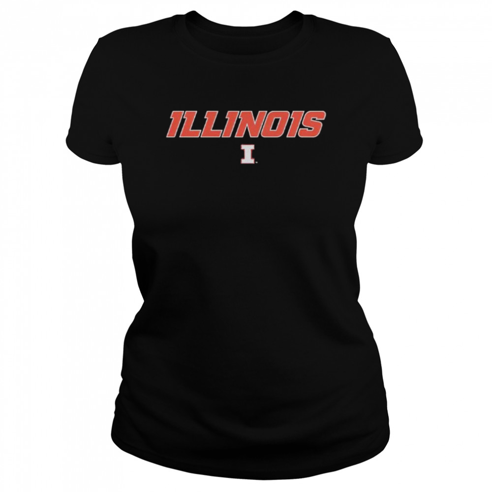 Illinois Fighting Illini Wordmark Shirt Classic Women'S T-Shirt