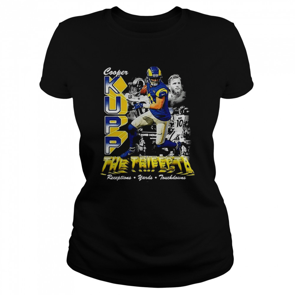 Los Angeles Rams The Trifecta Reception Cooper Kupp T Classic Womens T Shirt