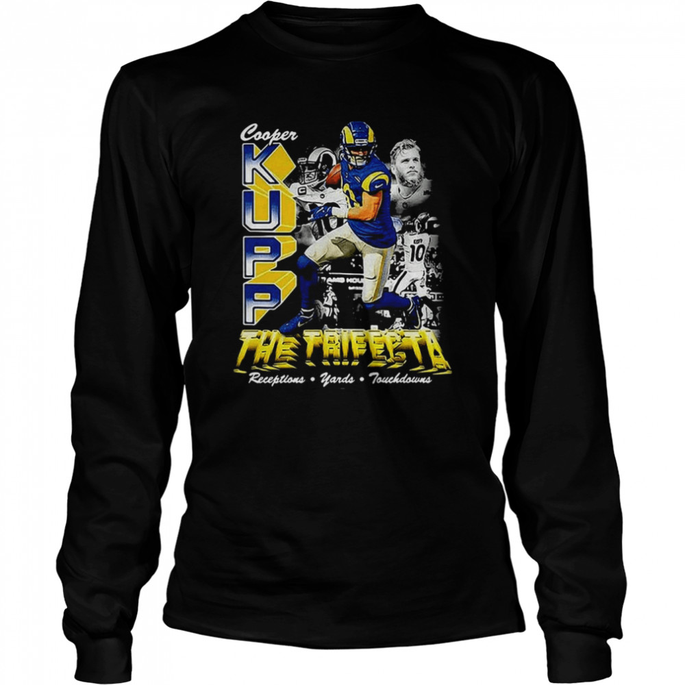 Los Angeles Rams The Trifecta Reception Cooper Kupp T- Long Sleeved T-Shirt