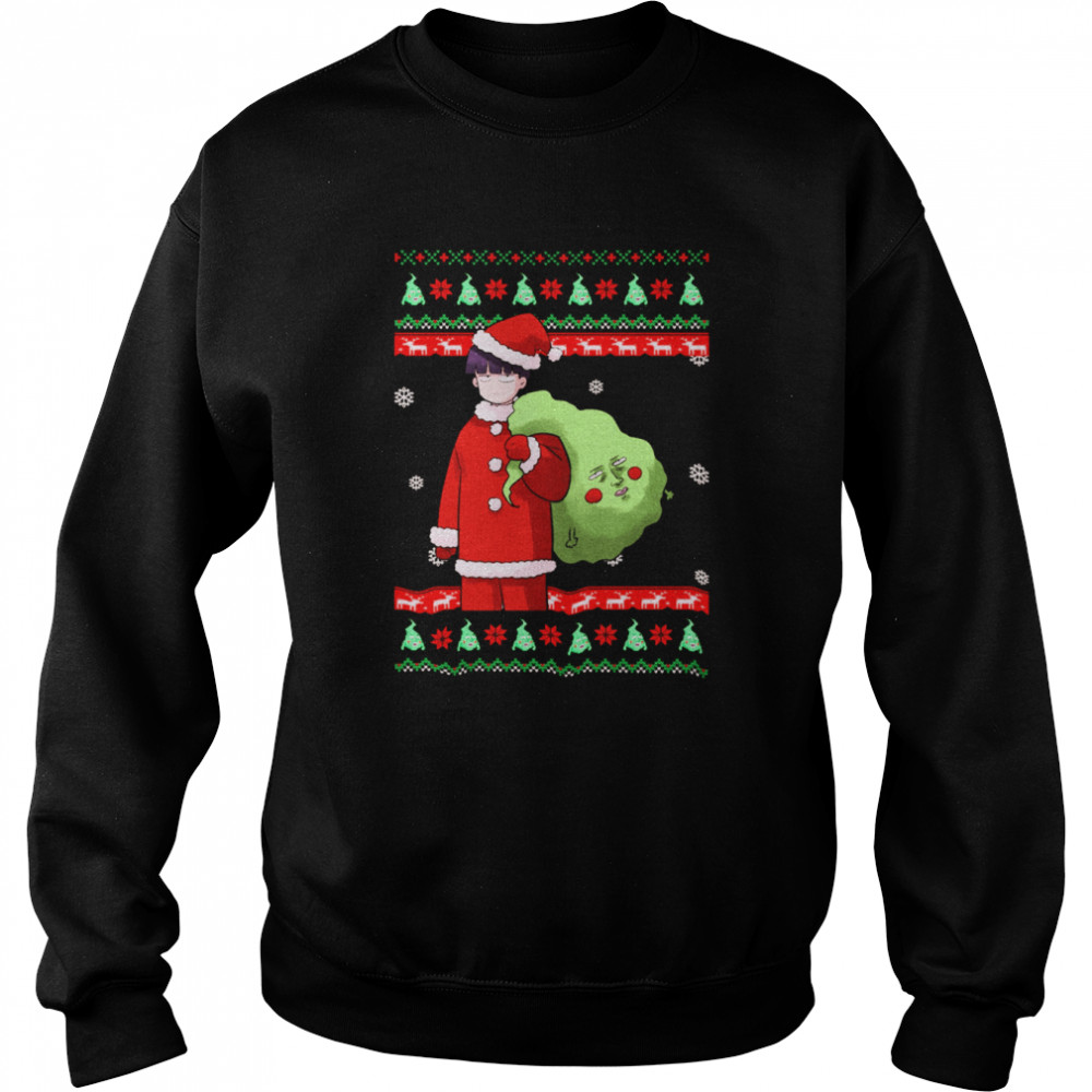 Mob Psycho 100 Shigeo Kageyama Christmas Anime Ugly Christmas Shirt Unisex Sweatshirt