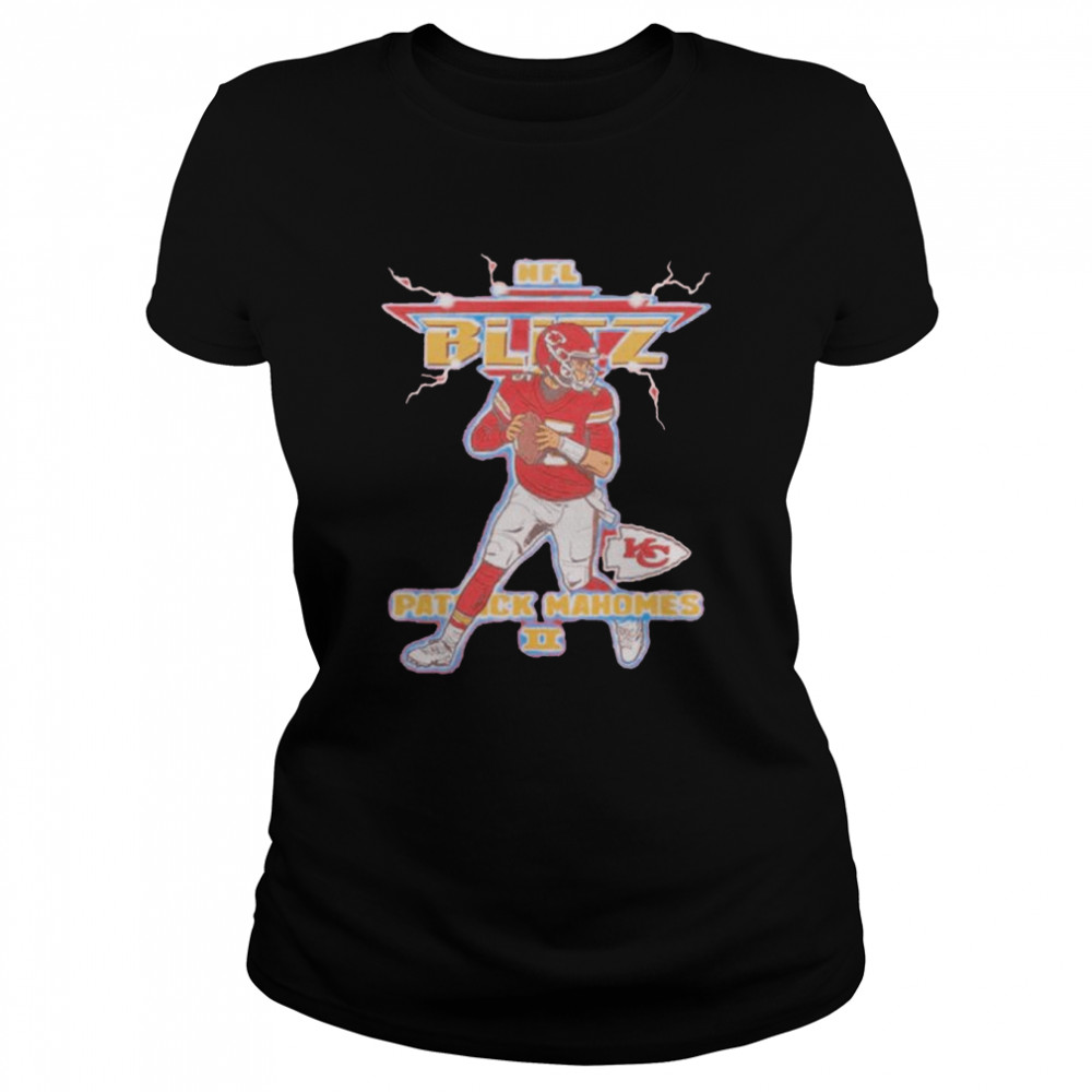 Nfl Blitz Chiefs Patrick Mahomes Shirt Classic Womens T Shirt