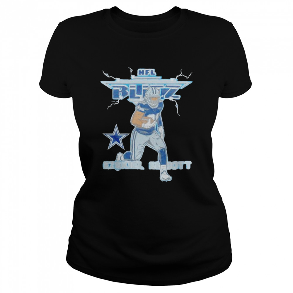 Nfl Blitz Cowboys Ezekiel Elliott T-Shirt Classic Women'S T-Shirt