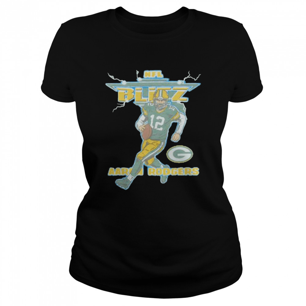 Nfl Blitz Packers Aaron Rodgers Shirt Classic Womens T Shirt