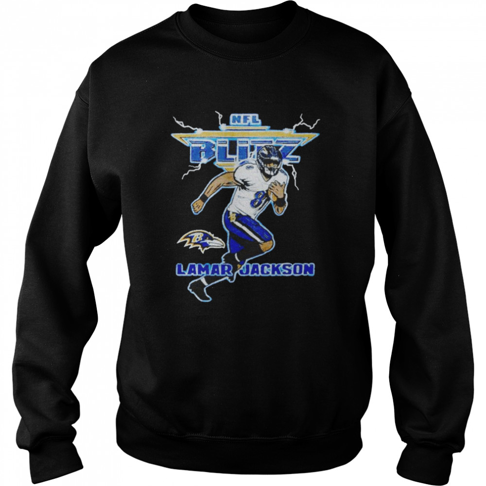 NFL Blitz Ravens Lamar Jackson shirt Unisex Sweatshirt