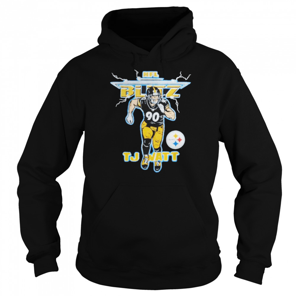 Nfl Blitz Steelers Tj Watt Shirt Unisex Hoodie