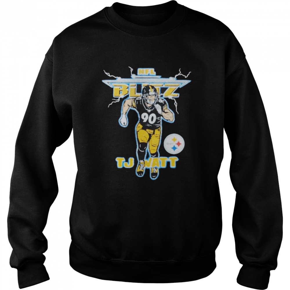 Nfl Blitz Steelers Tj Watt Shirt Unisex Sweatshirt