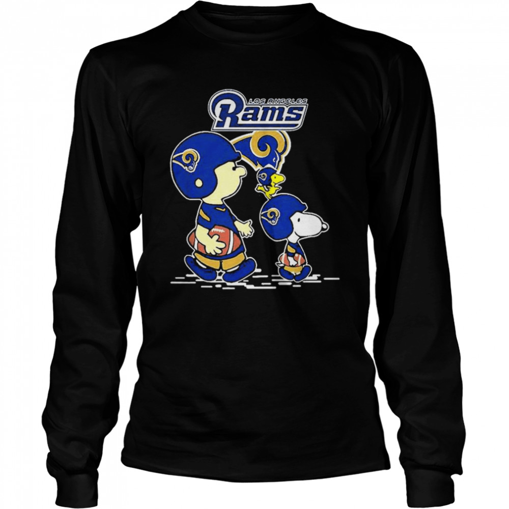 Peanuts Characters Los Angeles Rams T  Long Sleeved T-Shirt