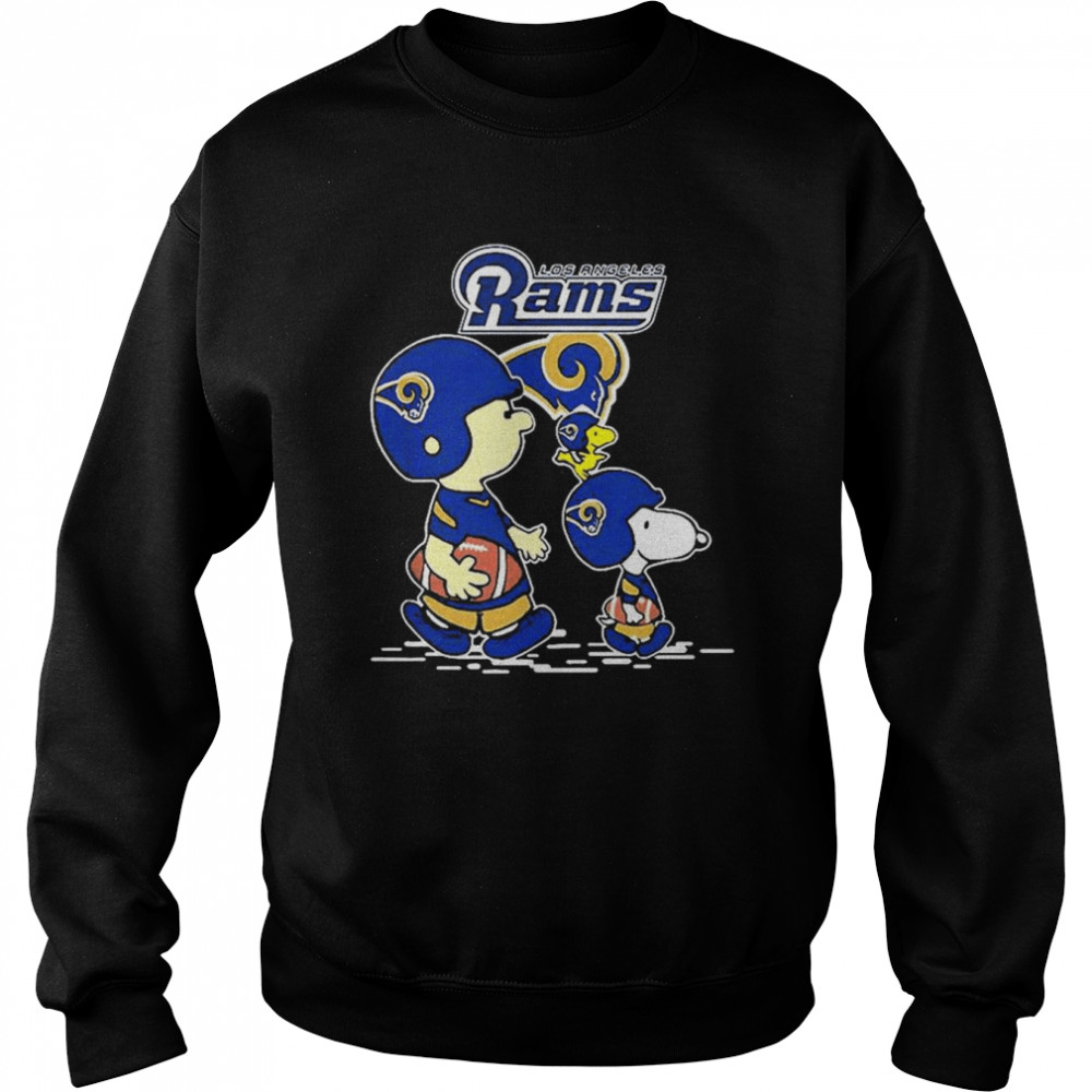 Peanuts Characters Los Angeles Rams T  Unisex Sweatshirt