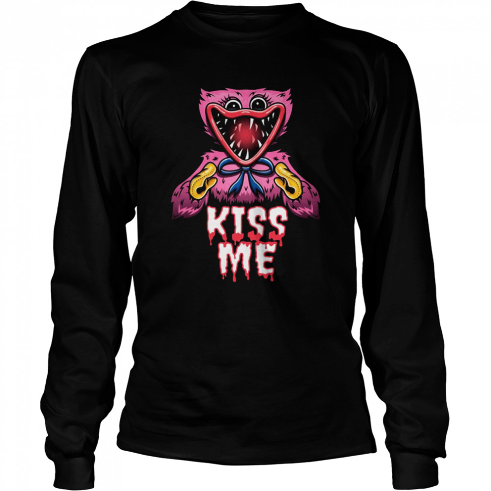 Poppy Playtime Kiss Me Game Shirt Long Sleeved T-Shirt
