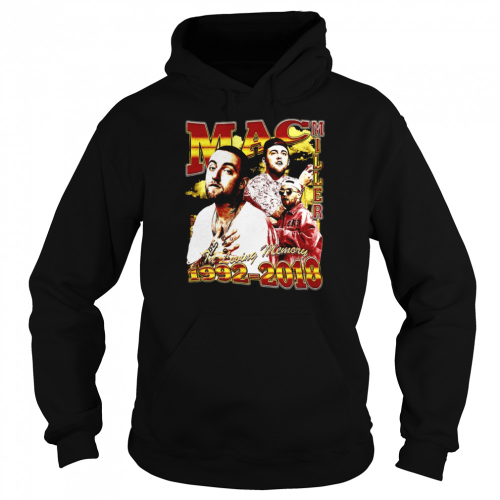 Rapper Mac Miller 1992 2018 Vintage Bootleg Shirt Unisex Hoodie