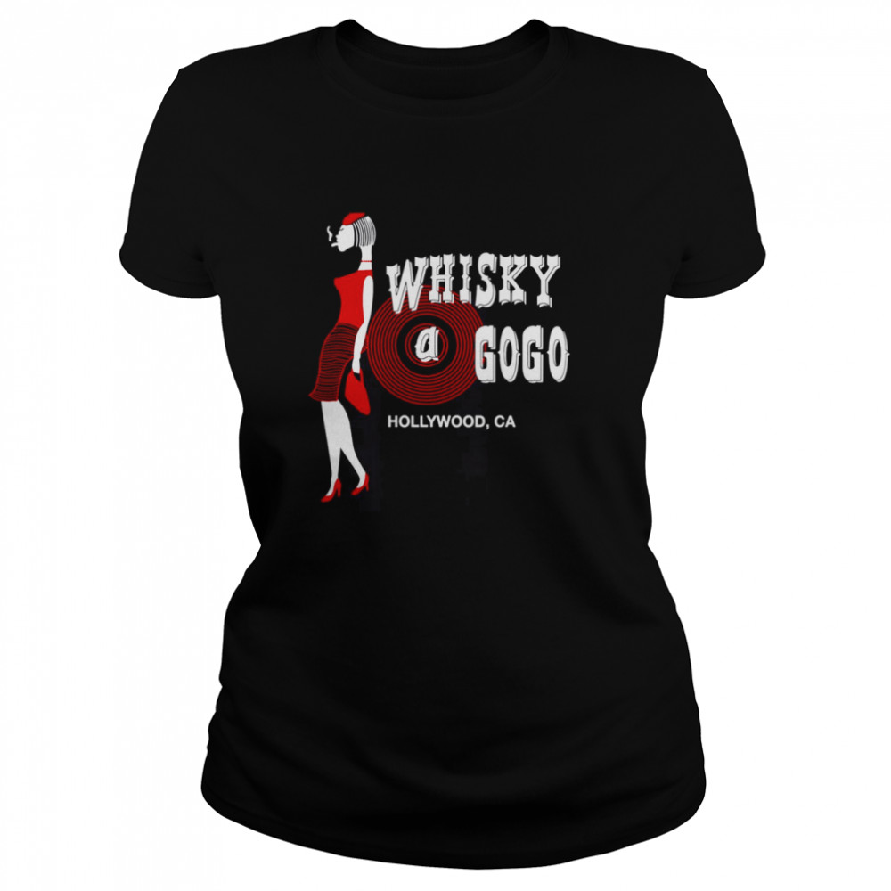 Rare  Whiskey A Go Go 80S Hollywood California Rock And Roll Shirt Classic Women'S T-Shirt