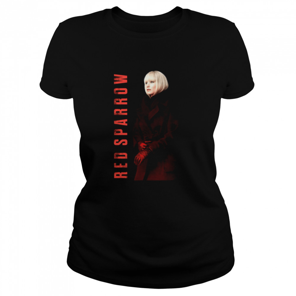 Red Sparrow 2018 Movie Jennifer Lawrence Shirt Classic Womens T Shirt