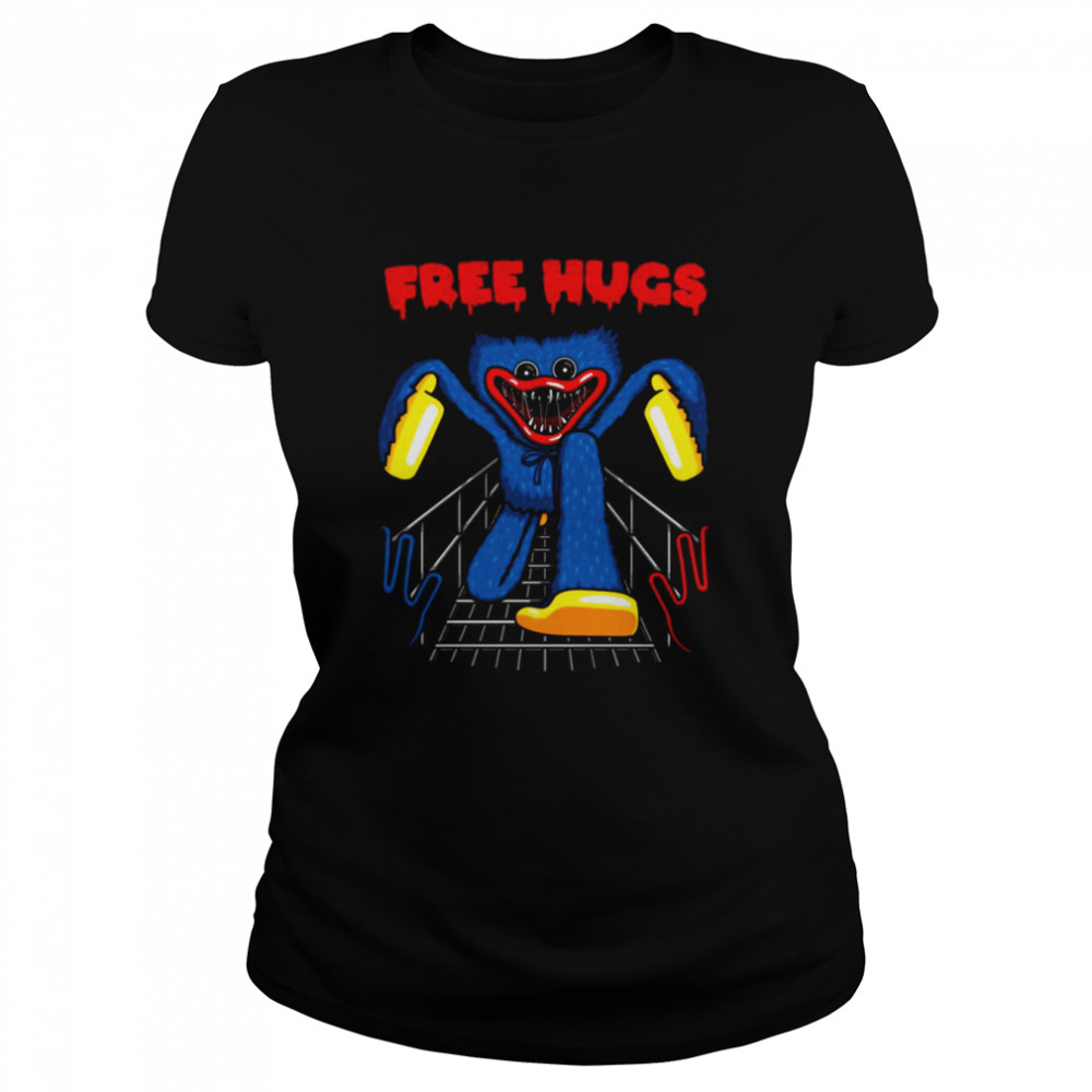 Scary Hug Free Hug Poppy Playtime Shirt Classic Womens T Shirt