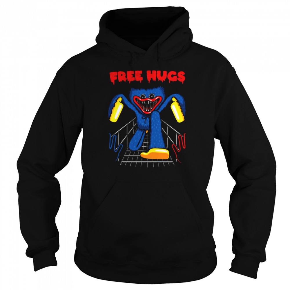 Scary Hug Free Hug Poppy Playtime shirt Unisex Hoodie