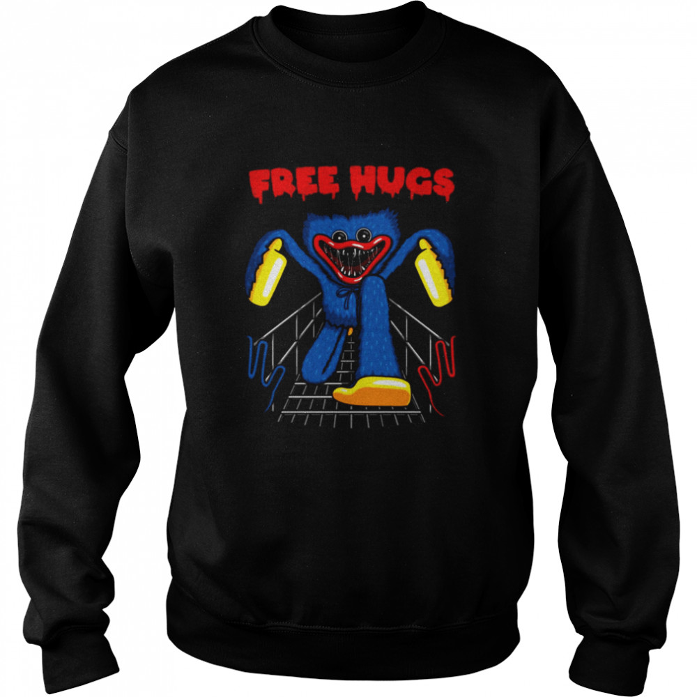 Scary Hug Free Hug Poppy Playtime Shirt Unisex Sweatshirt