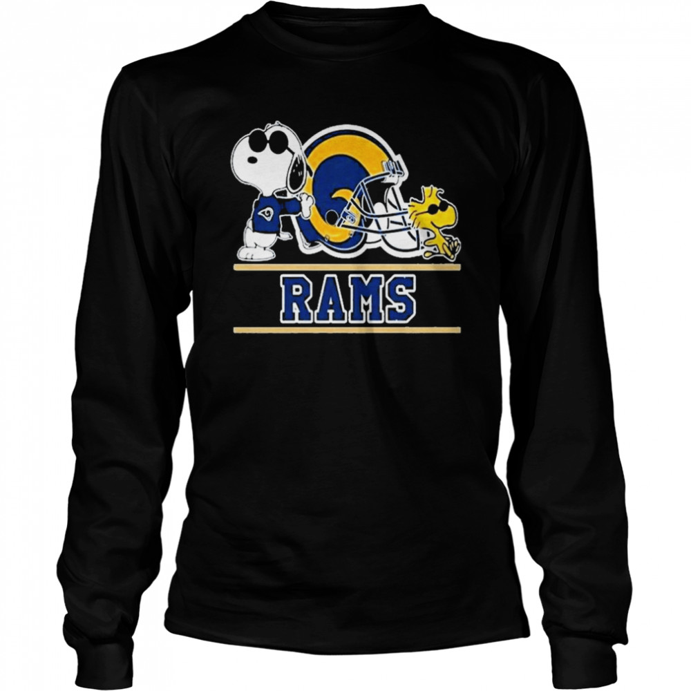 Snoopy And Woodstock Los Angeles Rams T Long Sleeved T Shirt