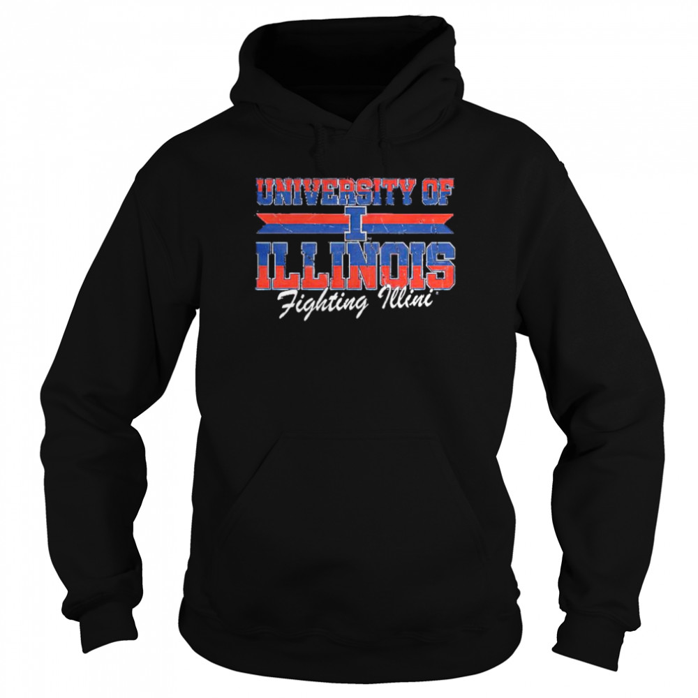 University Of Illinois Fighting Illini Throwback Shirt Unisex Hoodie