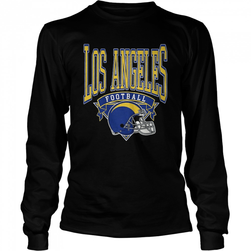 Vintage Style Los Angeles Football Los Angeles Rams T  Long Sleeved T-Shirt