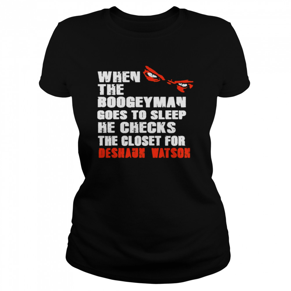 Deshaun Watson Boogeyman Cleveland Football Fan Classic Womens T Shirt