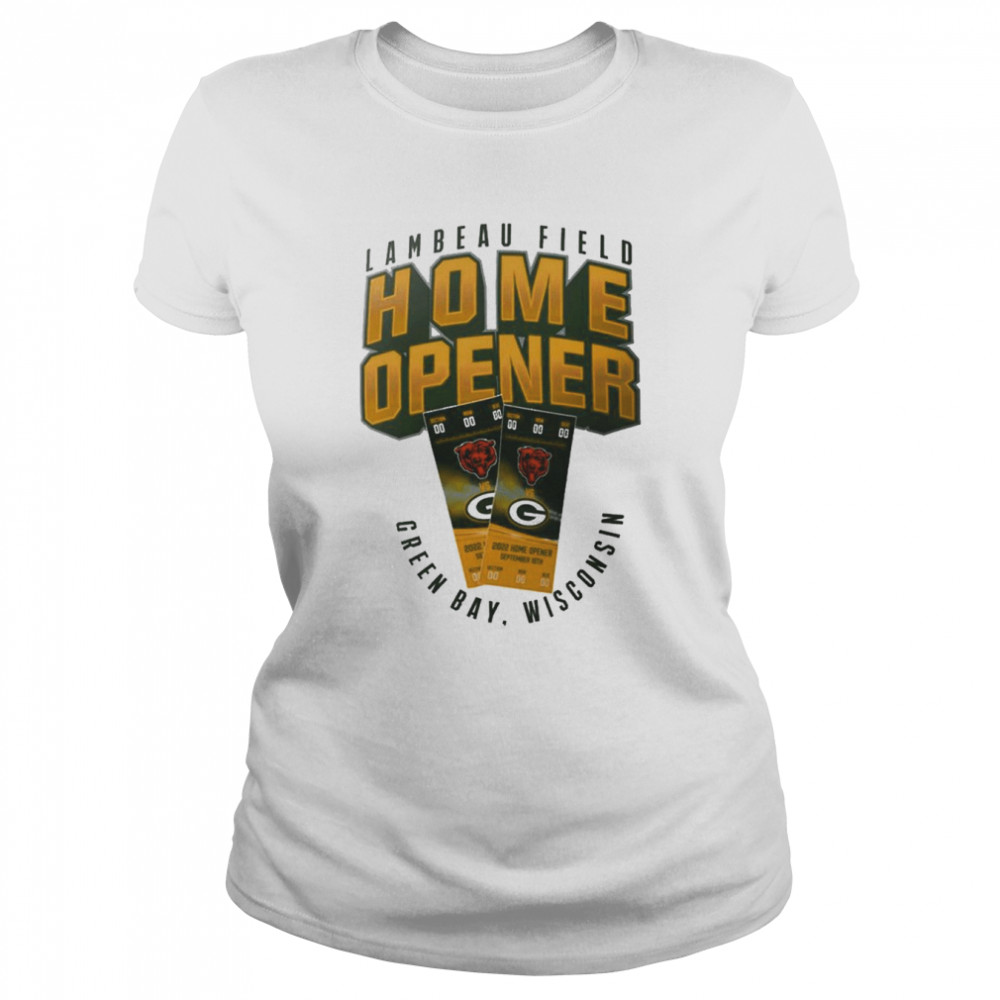 Green Bay Packers Vs Chicago Bears Lambeau Field Home Opener Shirt Classic Womens T Shirt