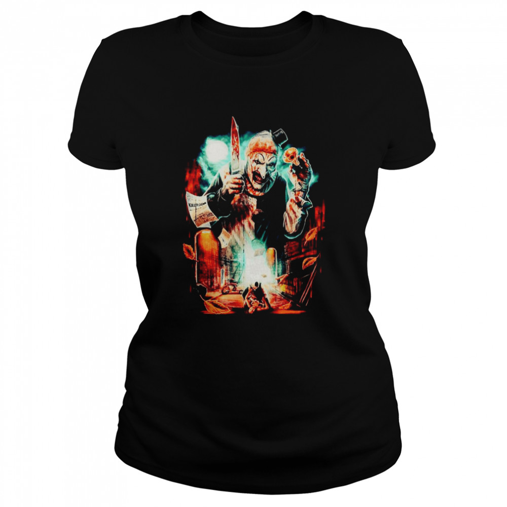 Haloween Horror Movie Art The Clown Shirt Classic Women'S T-Shirt
