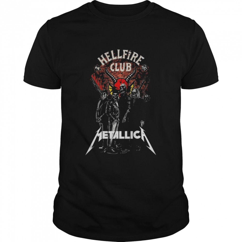Hellfire Club Metallica Band Skull Metallica Halloween Shirt