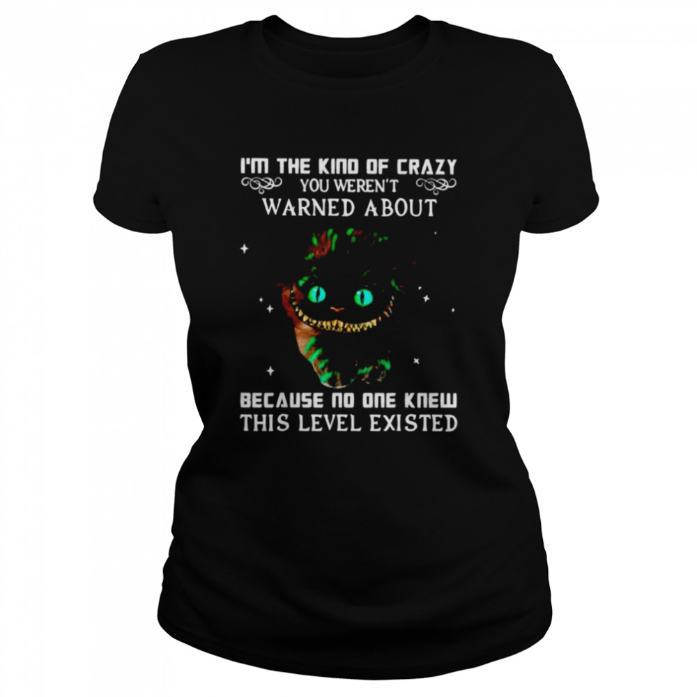 Im The Kind Of Crazy You Werent Warned About Because No One Knew This Level Existed Shirt Classic Womens T Shirt