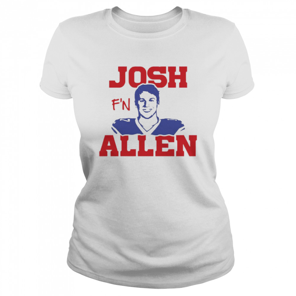 Josh Fn Allen Buffalo Bills Football Freaking Quarterback Qb Mafia Buf Classic Womens T Shirt