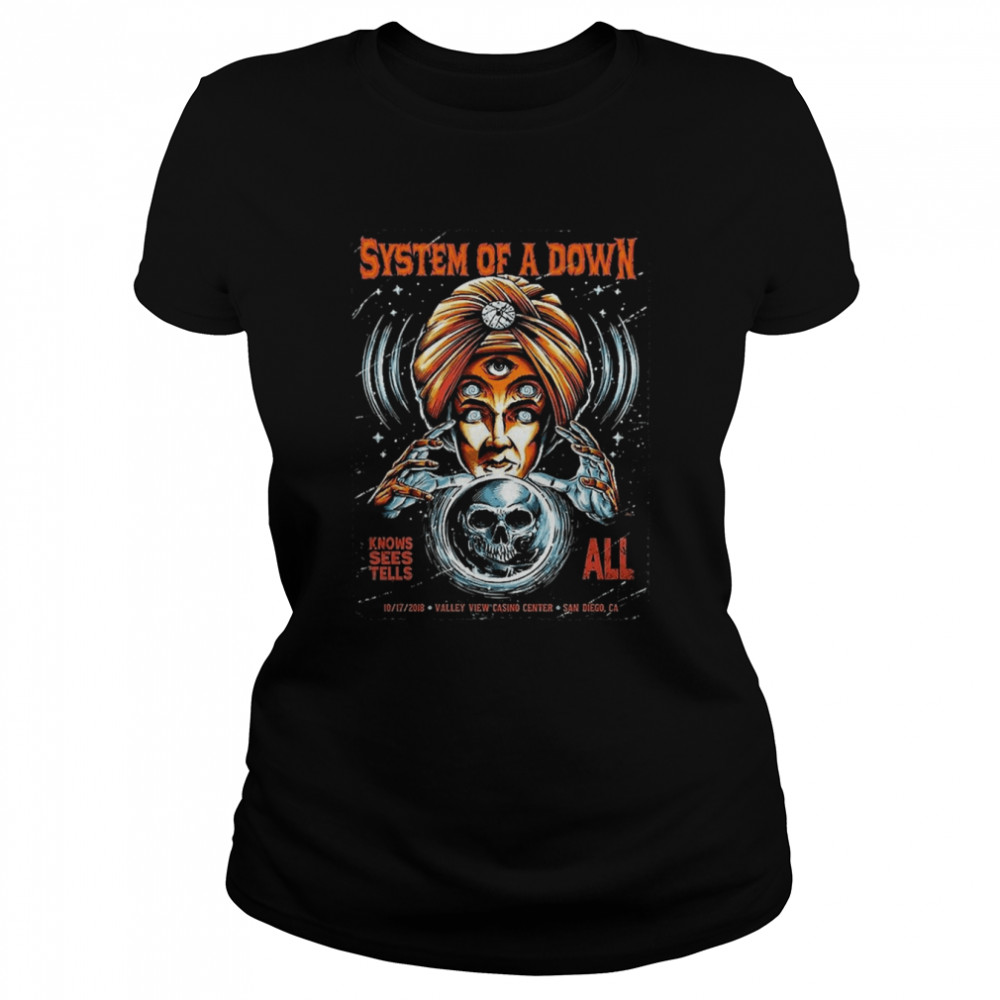 Knows Sees Tells All System Of A Down Vintage Shirt Classic Women'S T-Shirt