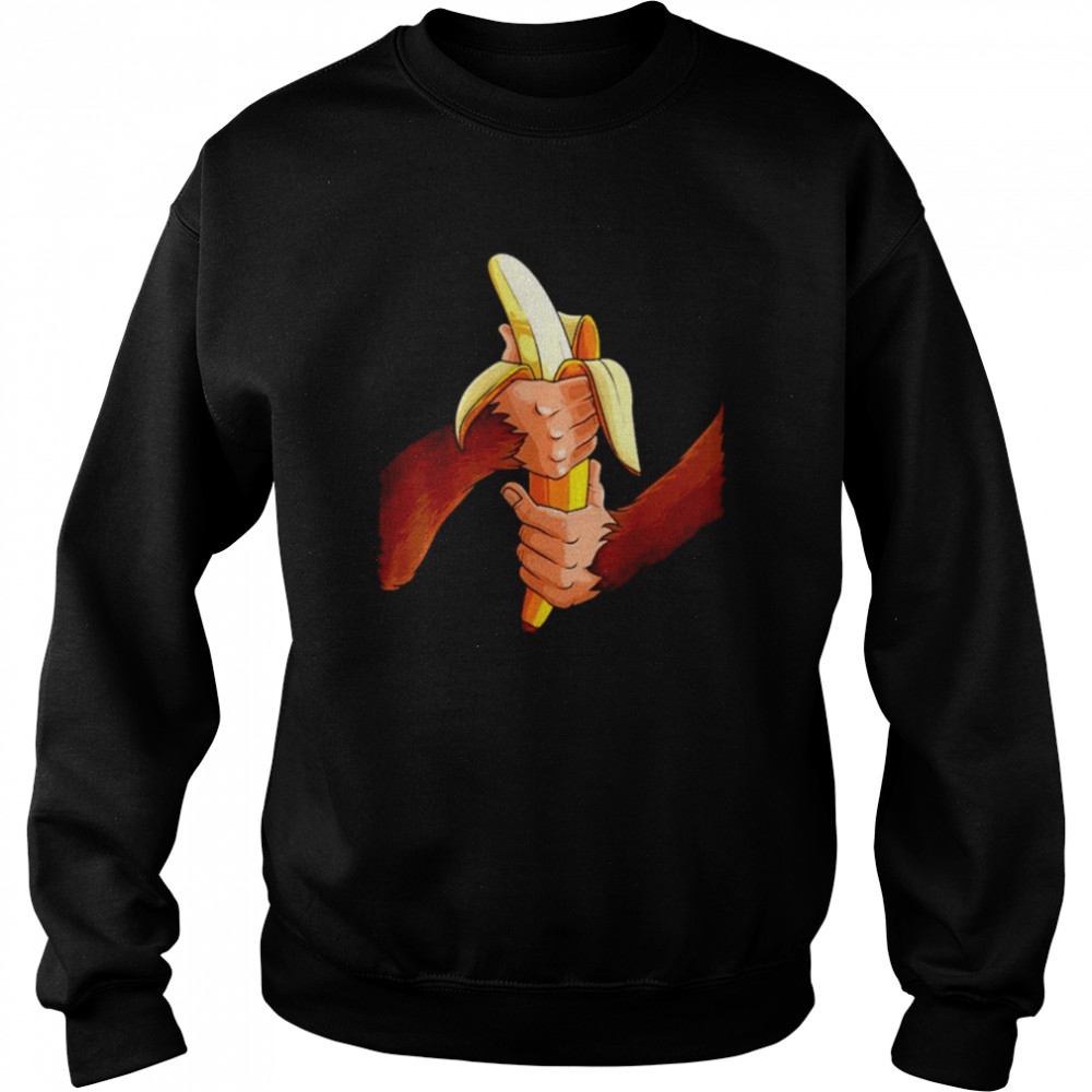 Monkey Halloween Costume Arms Banana Shirt Unisex Sweatshirt