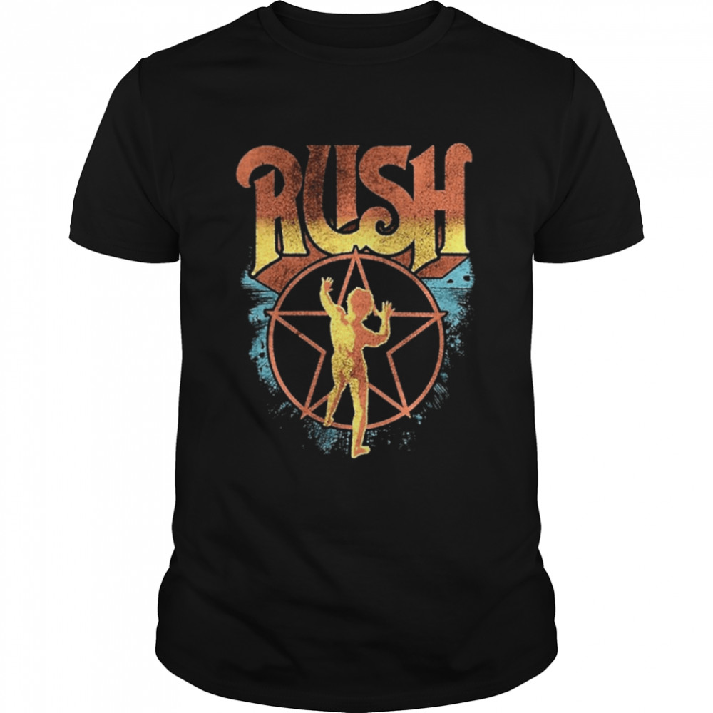 Rush Band Vintage Retro Red Stars Kid shirt