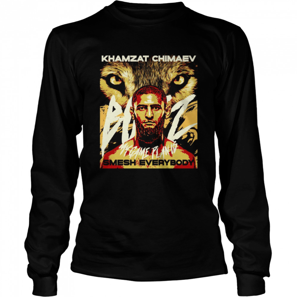 Smesh Everybody Gifts For Mma Fans Khamzat Chimaev T Long Sleeved T Shirt
