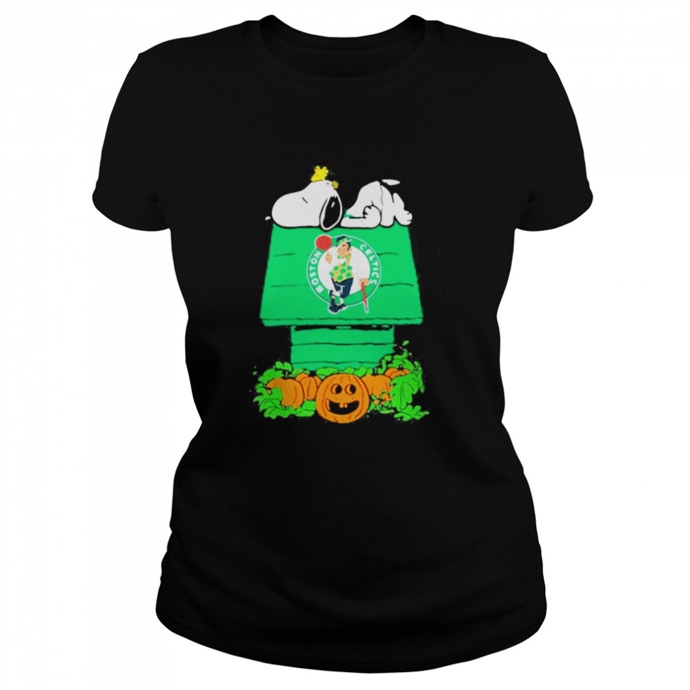 Snoopy Cute Boston Celtics Halloween  Classic Women'S T-Shirt