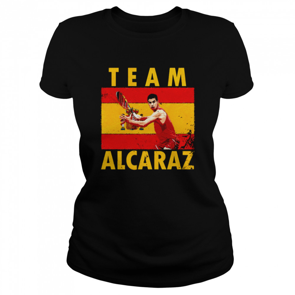 Spain Flag Team Alcaraz Carlos Alcaraz Shirt Classic Womens T Shirt