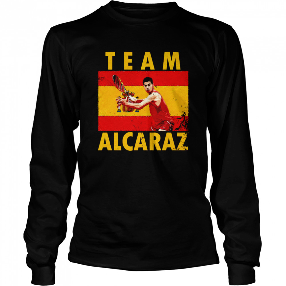 Spain Flag Team Alcaraz Carlos Alcaraz Shirt Long Sleeved T-Shirt