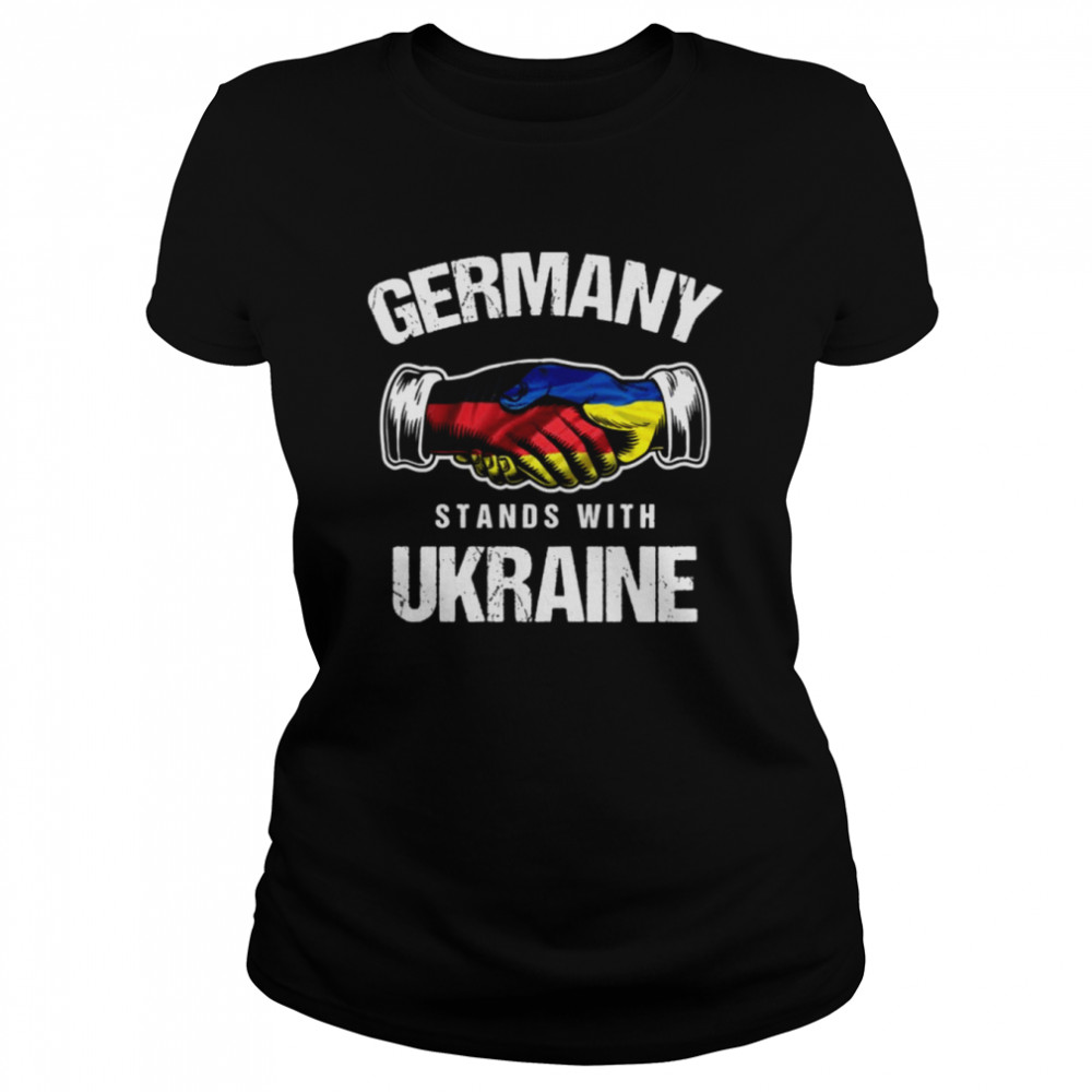 Stands With Ukraine Ukrainian Flag German Political Shirt Classic Women'S T-Shirt