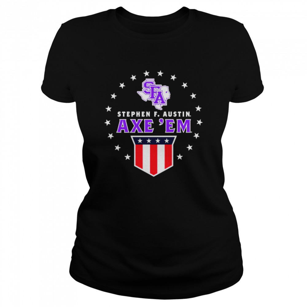 Stephen F Austin Lumberjacks Patriotic Banner T- Classic Women'S T-Shirt