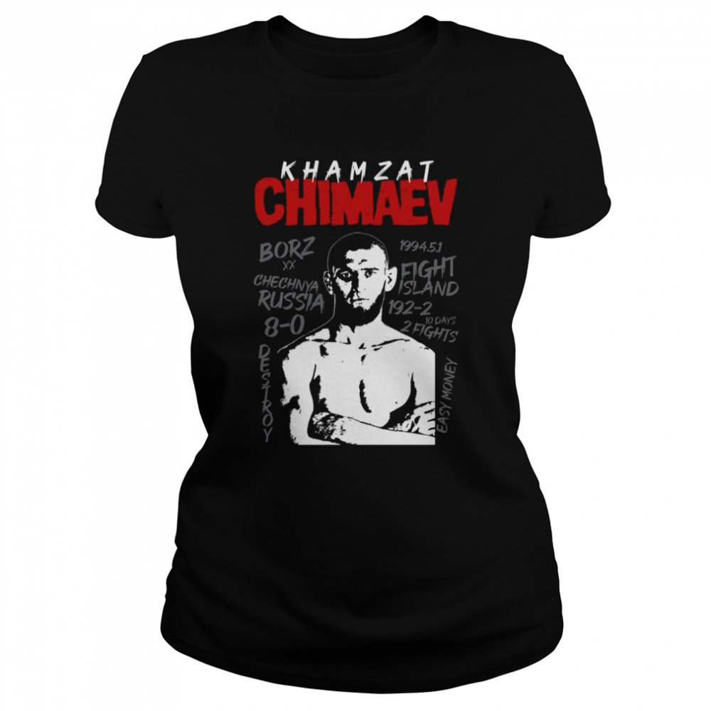 The Wolf Borz Destroy Khamzat Chimaev T Classic Womens T Shirt
