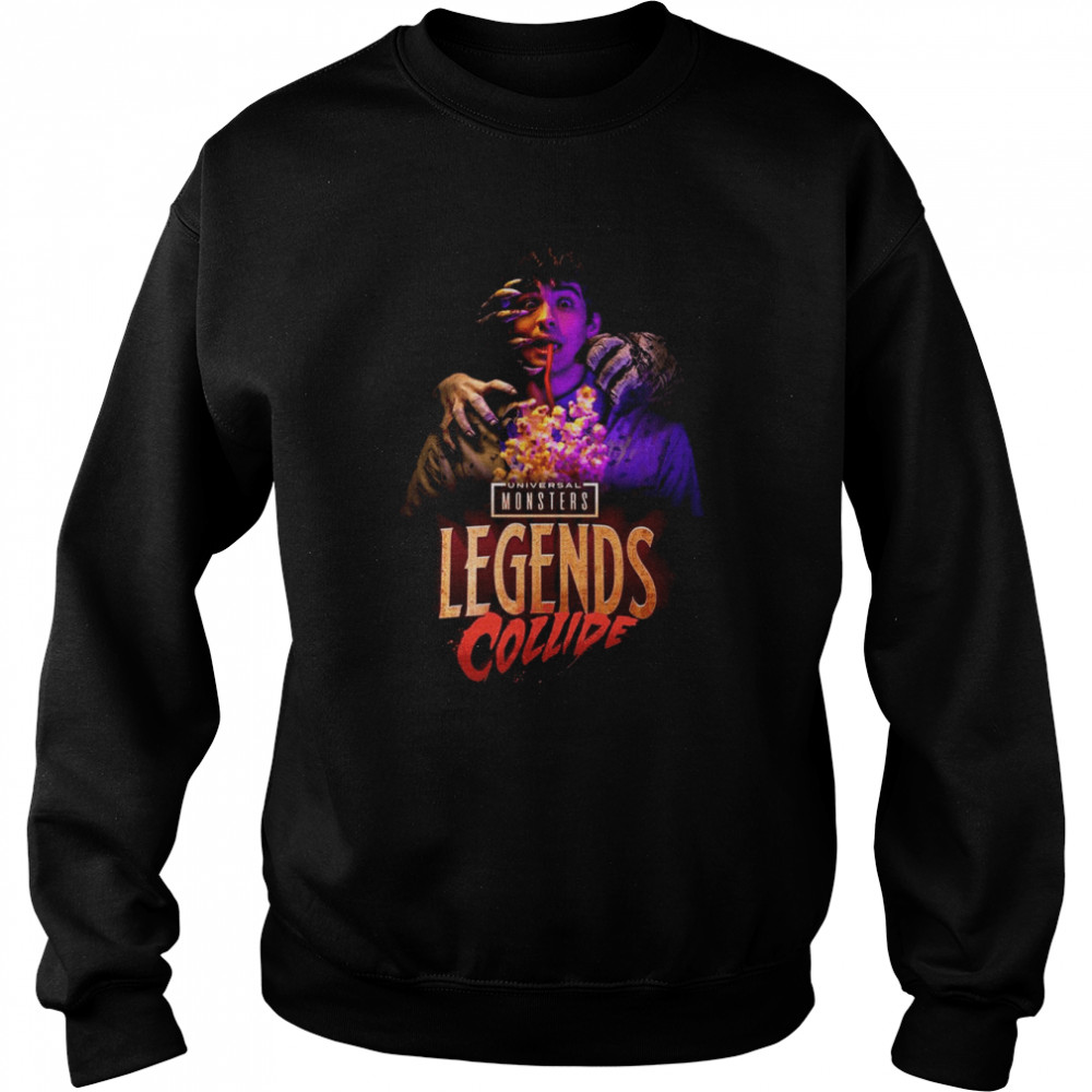 Universal Monsters Legends Collide T Unisex Sweatshirt