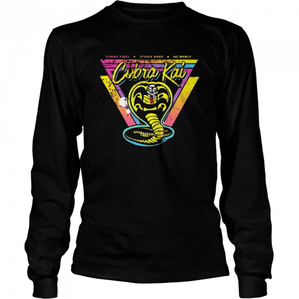 Vintage Retro Cobra Kai T Long Sleeved T Shirt