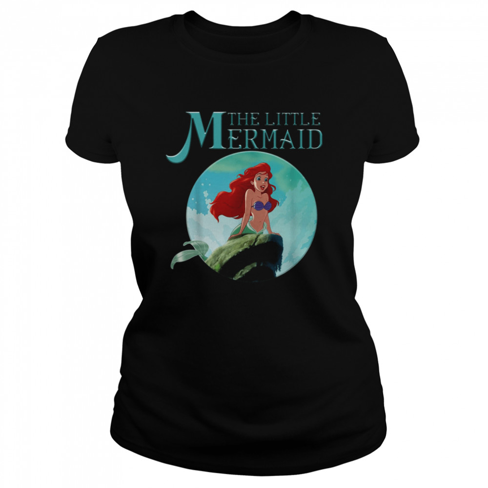 Ariel Splash Rock Graphic The Little Mermaid T- Classic Women'S T-Shirt