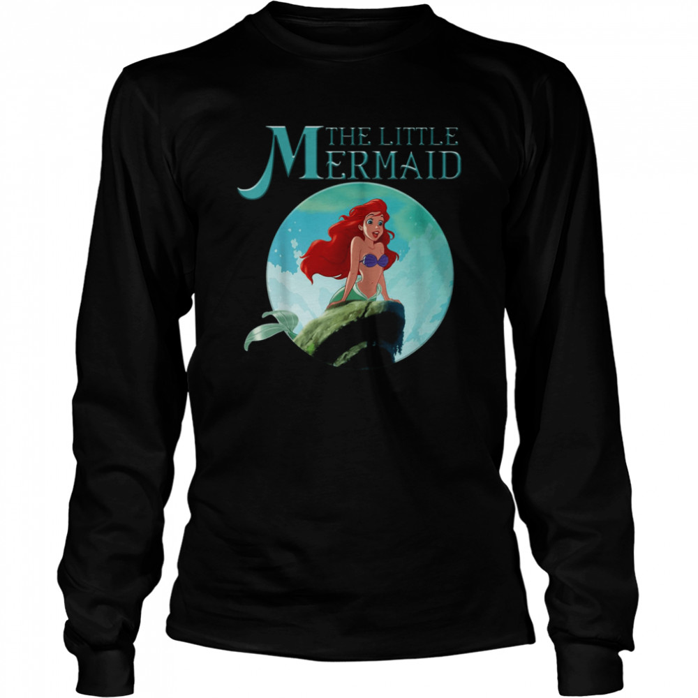 Ariel Splash Rock Graphic The Little Mermaid T Long Sleeved T Shirt
