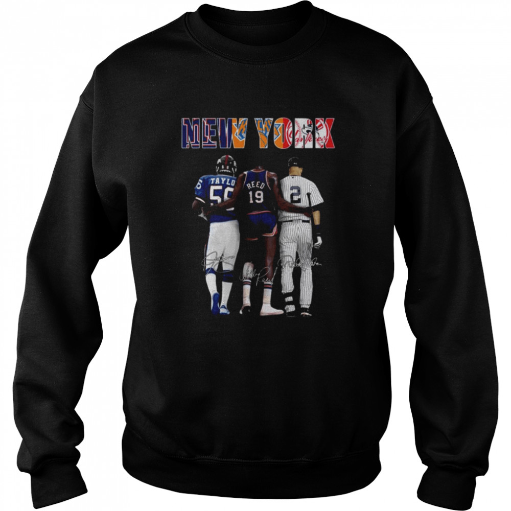 Awesome New York Sports Teams New York Yankees New York Knicks New York Giants T Unisex Sweatshirt