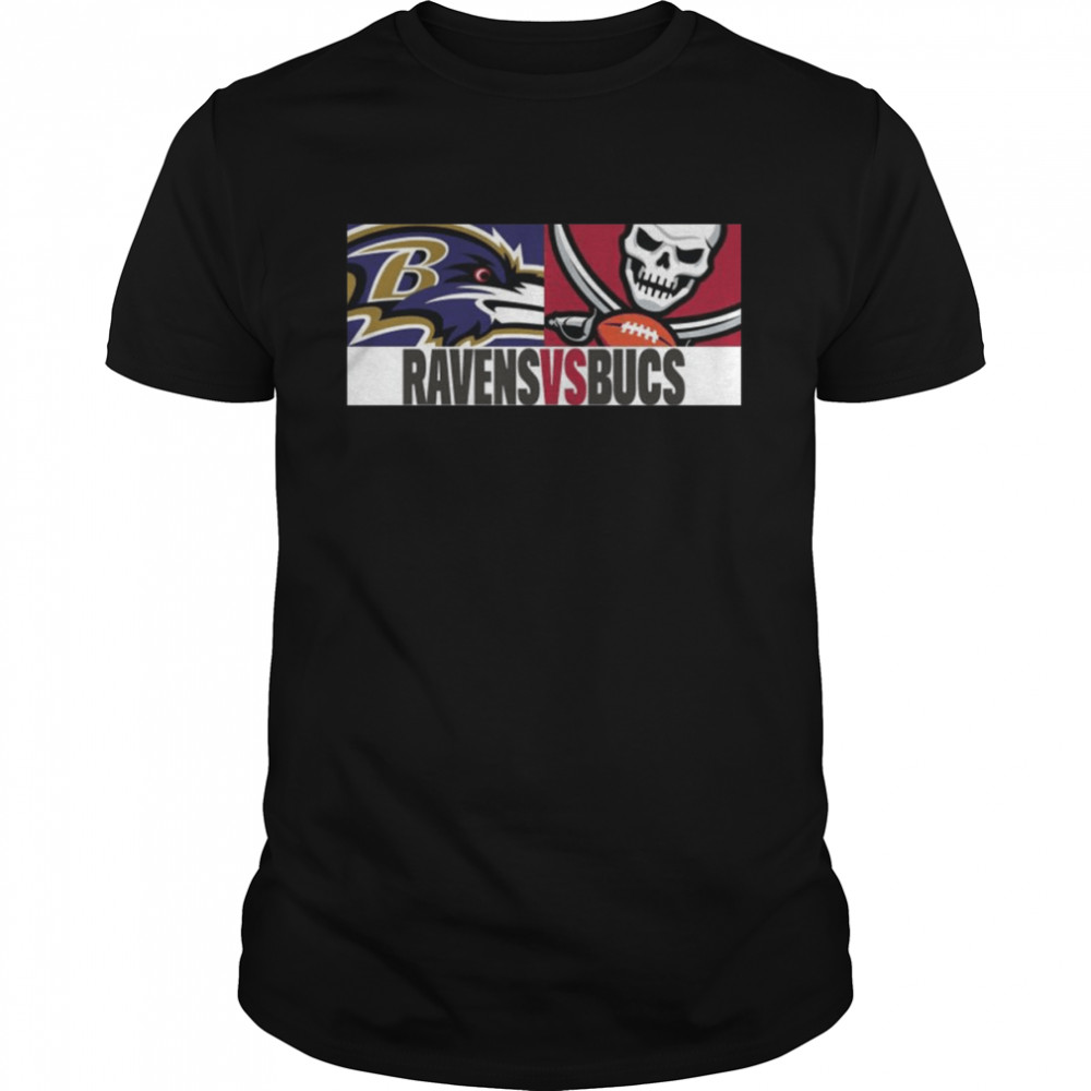 Baltimore Ravens vs Tampa Bay Buccaneers 2022 Game day shirt